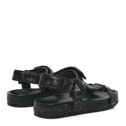 Bottega Veneta Nappa Intrecciato Trip Sandals 36 Black 5 of 8