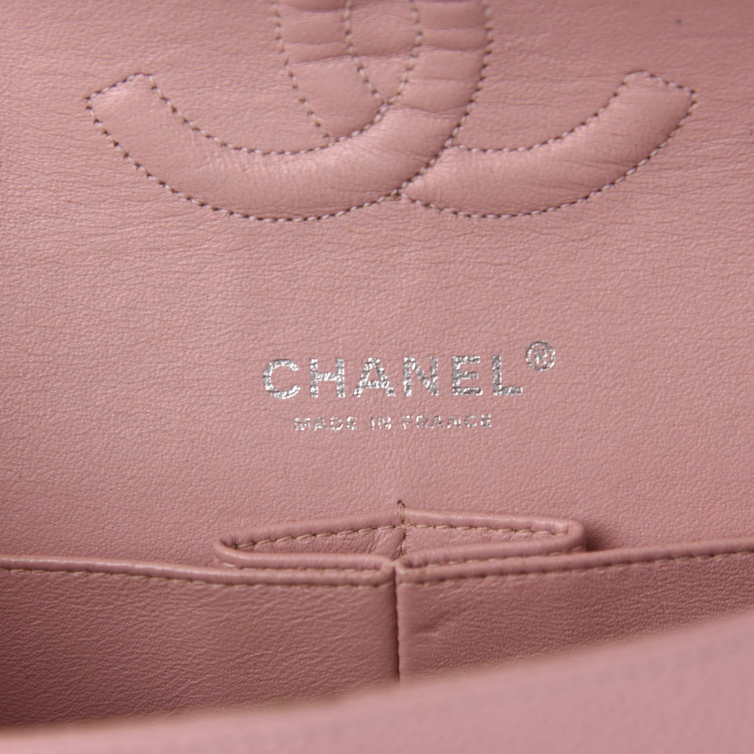 Chanel Caviar Quilted Medium Double Flap Pink 10 of 13