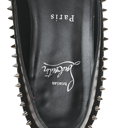Christian Louboutin Nappa Suede Spikes Duvettina Ballerina Flats 38 Black 8 of 9