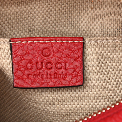 Gucci Pebbled Calfskin Small Soho Disco Bag Tabasco Red 6 of 9