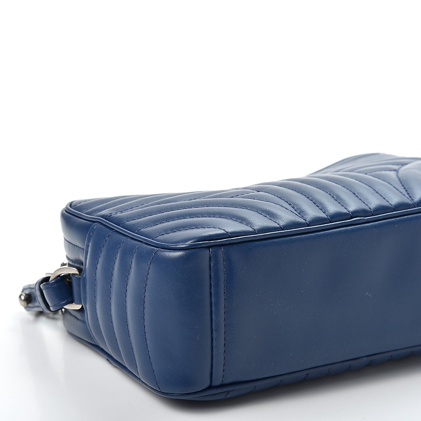 Soft Calfskin Diagramme Crossbody Bag Bluette