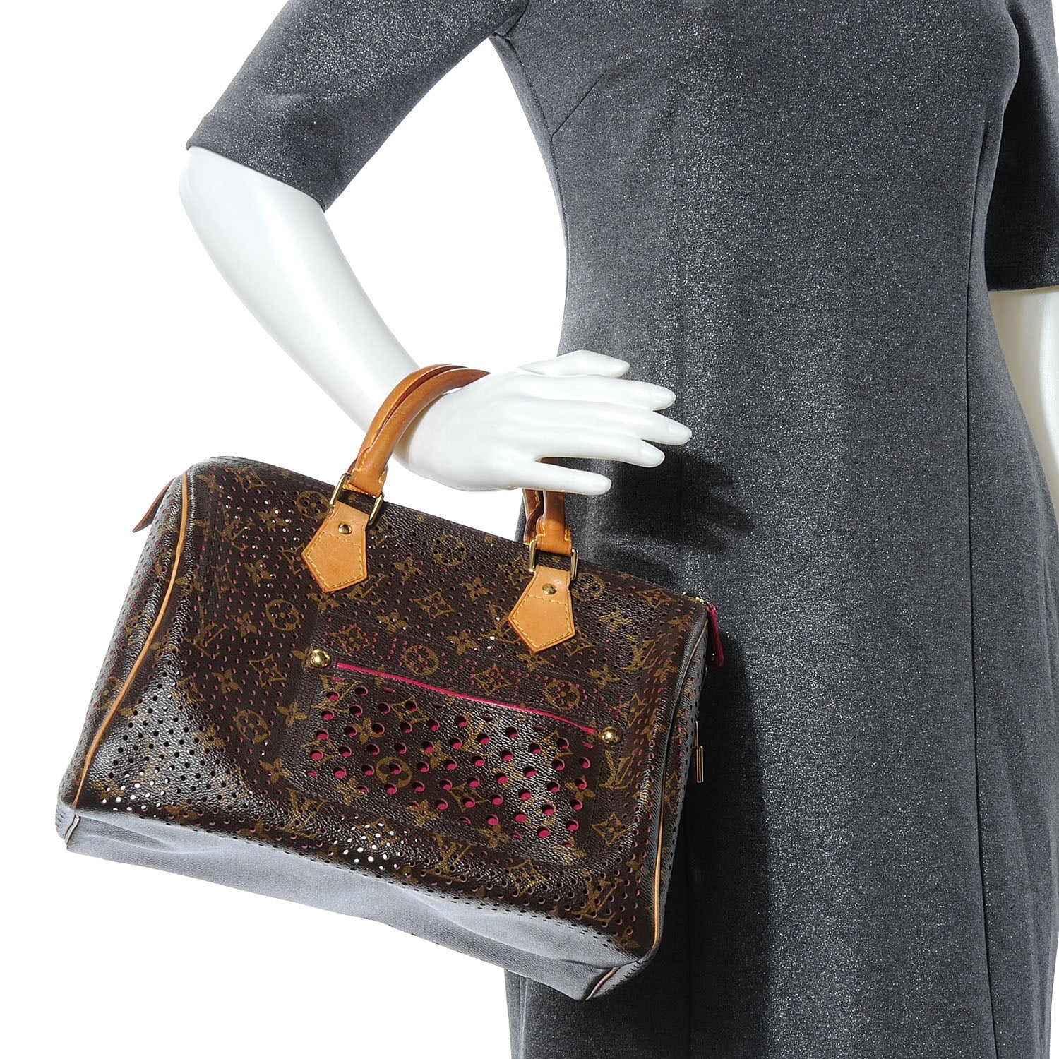 Louis Vuitton Monogram Perforated Speedy 30 Fuchsia 2 of 8