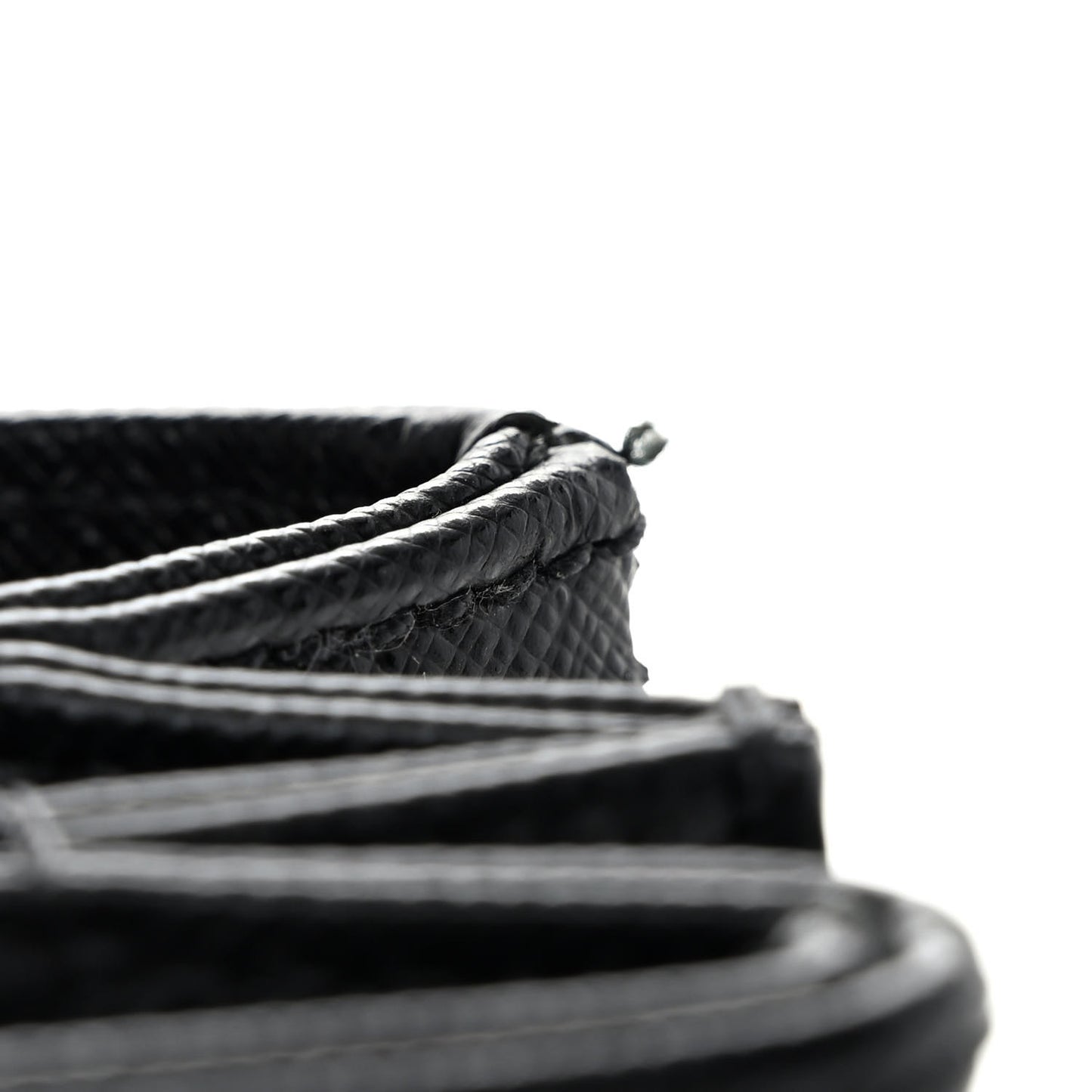 Saffiano Lux Lock Flap Chain Shoulder Bag Black