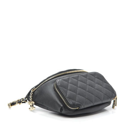 Chanel Caviar Quilted Business Affinity Waist Belt Bag Black 4 of 10