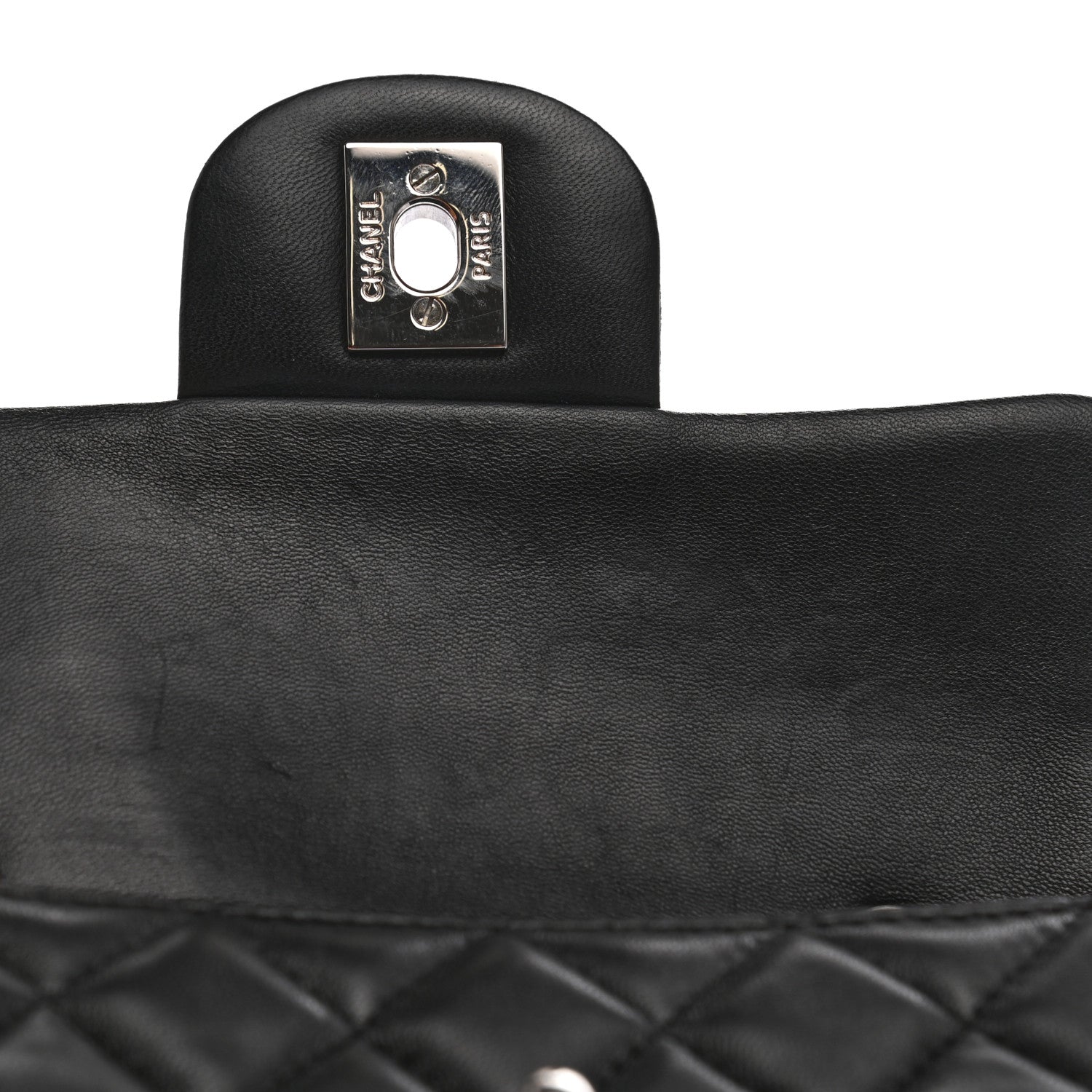 Chanel Lambskin Quilted Extra Mini Rectangular Flap Black 12 of 14