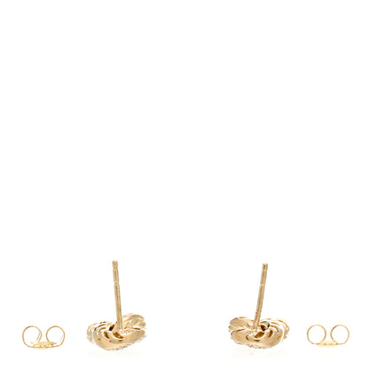 David Yurman 18K Yellow Gold Diamond Extra Small Belmont Curb Link Drop Earrings 3 of 4