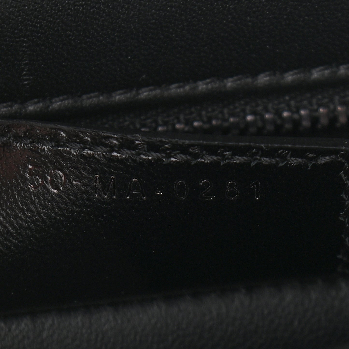 Calfskin Macrocannage Small Caro Bag Black