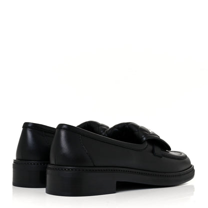 Chanel Lambskin Quilted CC Turnlock Loafers 39 Black 3 of 8