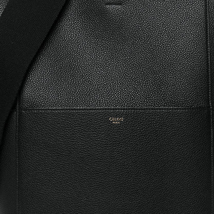Celine Soft Grained Calfskin Sangle Bucket Bag Black 7 of 9