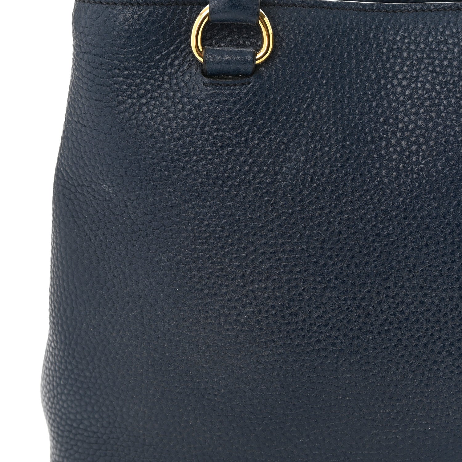 Prada Vitello Daino Top Handle Bag Baltico 11 of 13