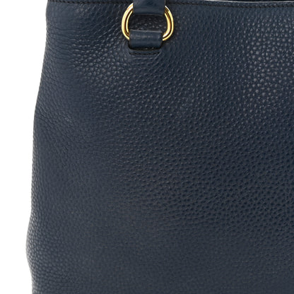 Prada Vitello Daino Top Handle Bag Baltico 11 of 13