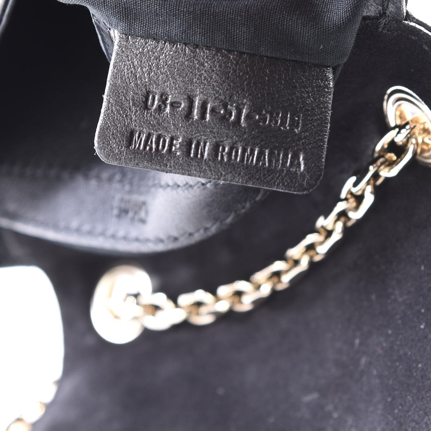 Grained Calfskin Crystal Mini Lily Crossbody Bag Black