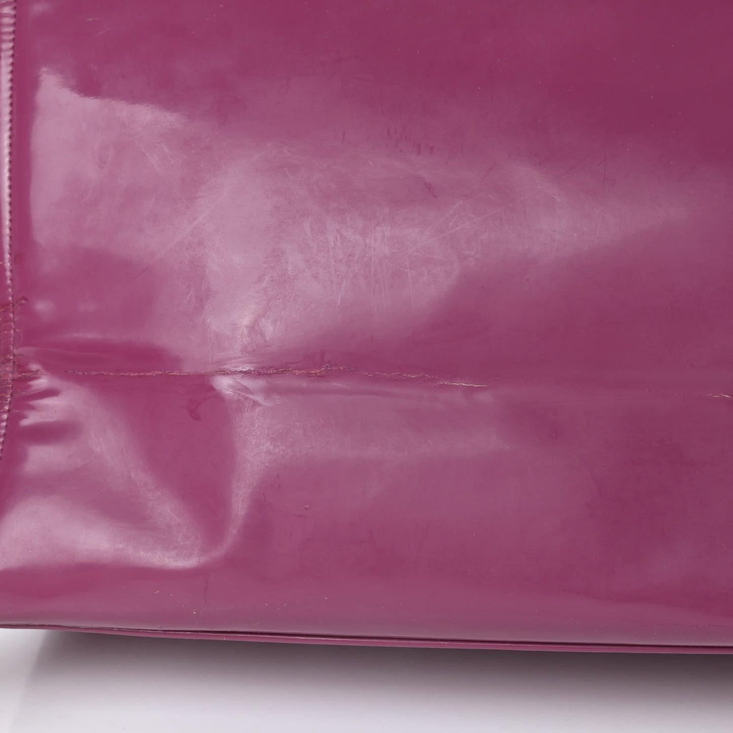 Vinyl Lipstick Tote Purple