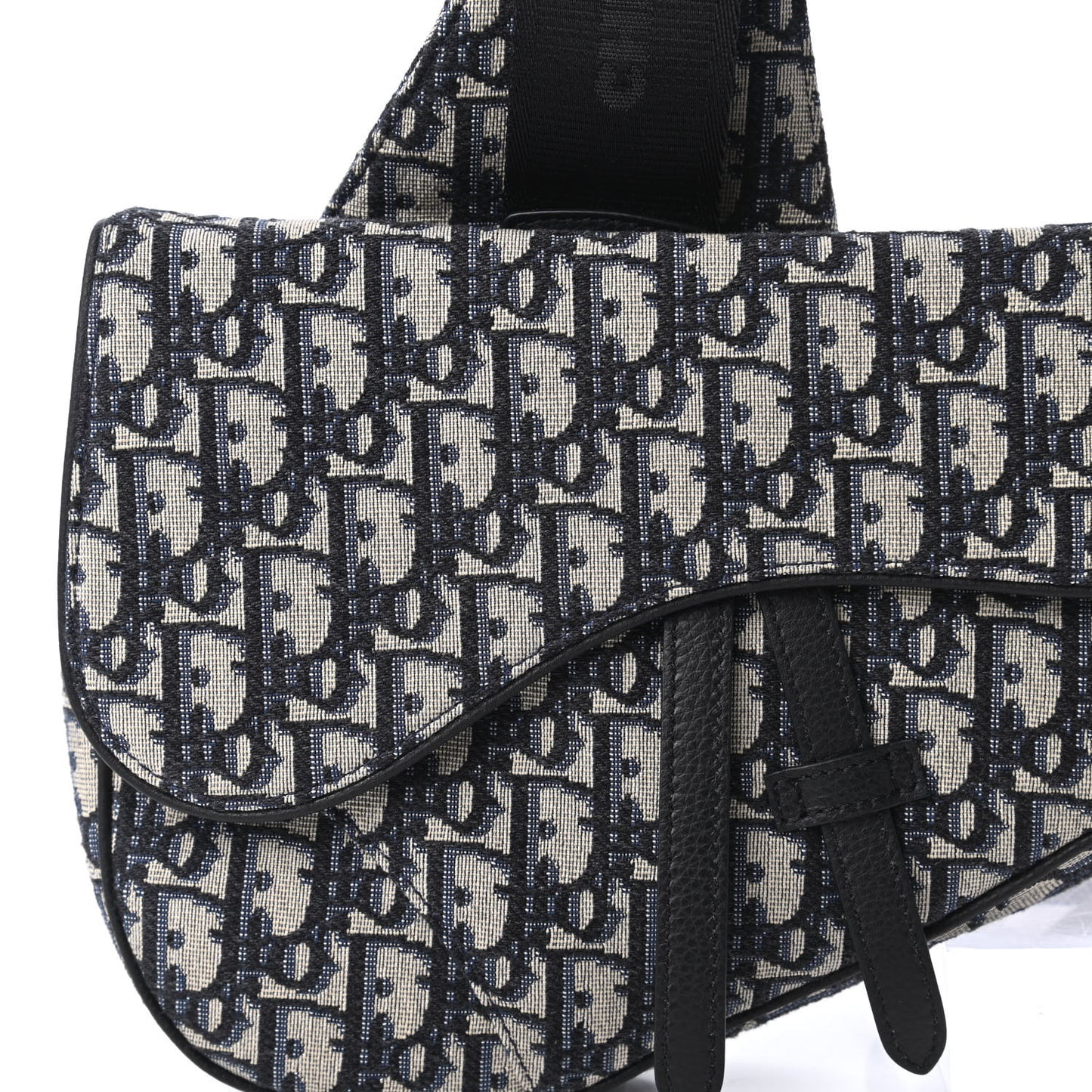 Oblique Mens Saddle Bag Blue