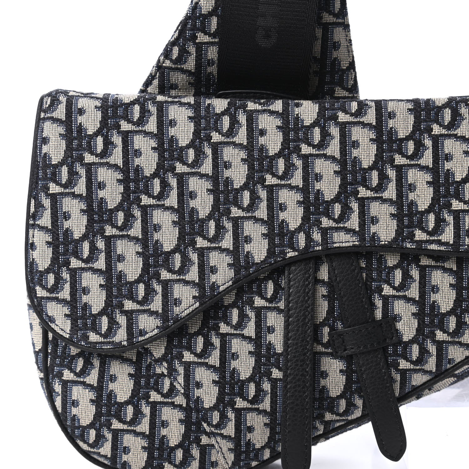 Christian Dior Oblique Mens Saddle Bag Blue 10 of 11