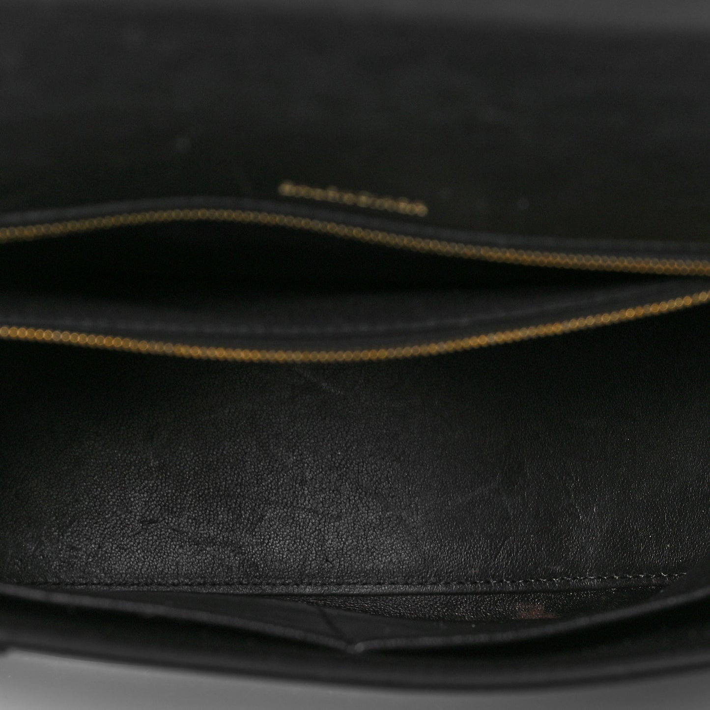 Shiny Box Calfskin Medium Hourglass Top Handle Bag Black