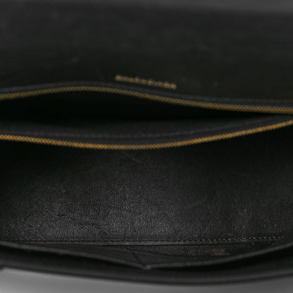 Balenciaga Shiny Box Calfskin Medium Hourglass Top Handle Bag Black 8 of 11