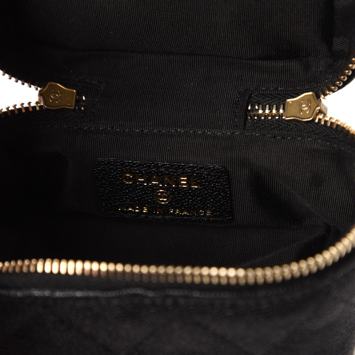 Chanel Caviar Quilted Mini Top Handle Vanity With Chain Black 8 of 11
