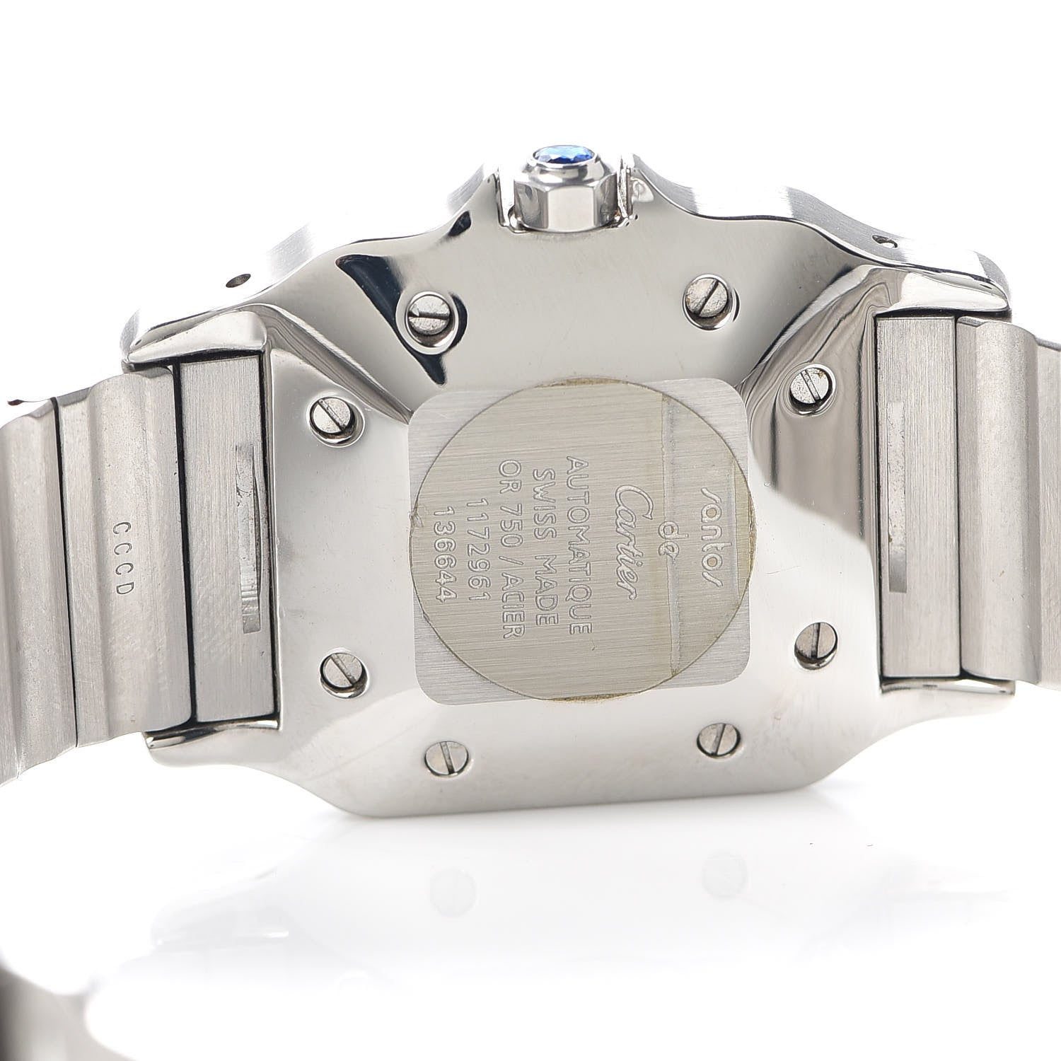 Cartier Stainless Steel 18K Yellow Gold 29mm Santos De Cartier Galbee Automatic Watch 4 of 5
