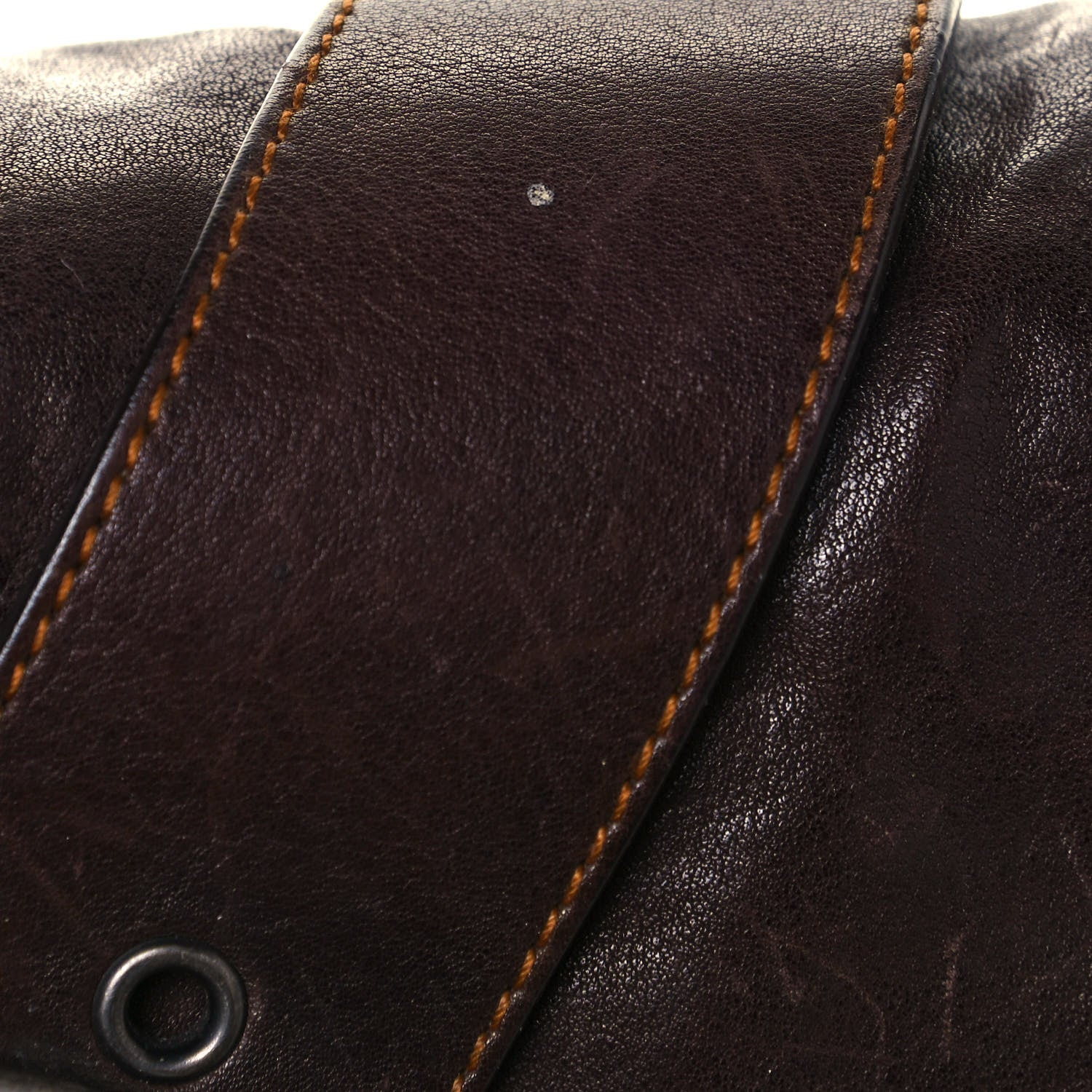 Christian Dior Calfskin Large Gaucho Double Saddle Bag Brown 25 of 30