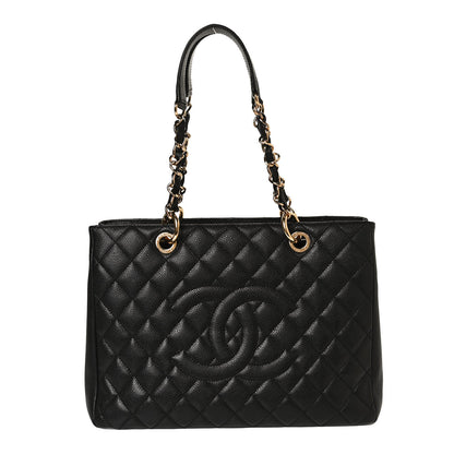 Chanel Caviar Quilted Grand Shopping Tote GST Black 1 of 10