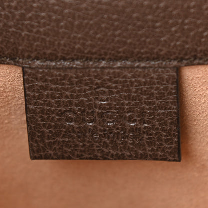 Gucci GG Supreme Monogram Web Mini Ophidia Bucket Bag Brown 6 of 9