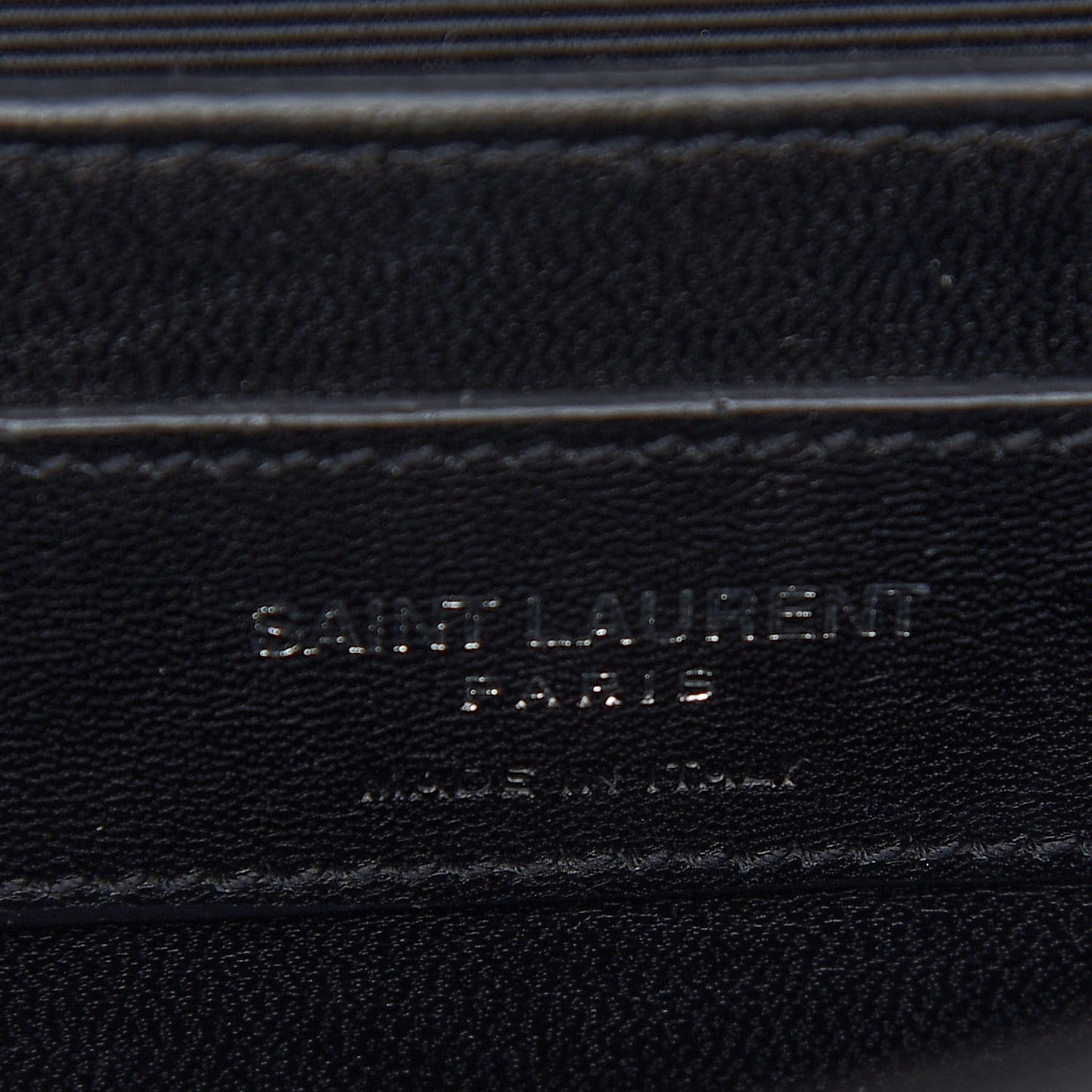 Calfskin Crocodile Embossed Medium Classic Monogram Kate Tassel Satchel Black