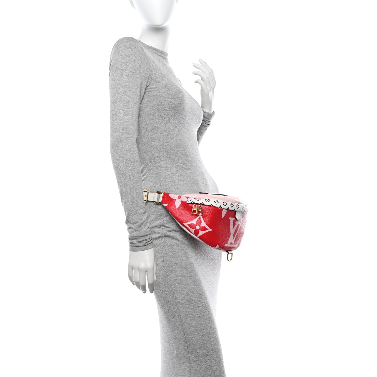 Louis Vuitton Monogram Giant Bumbag Rouge 2 of 11