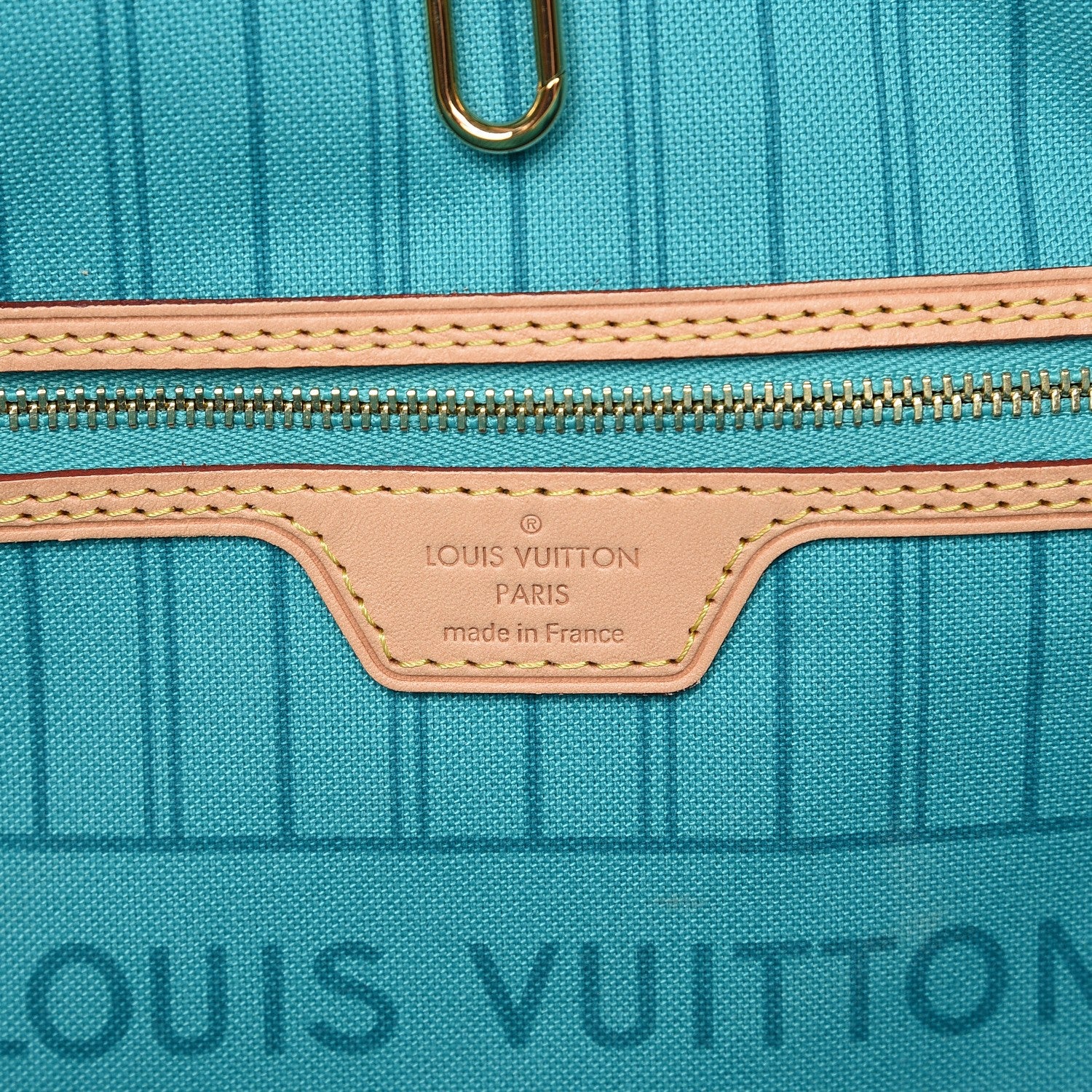 Louis Vuitton Monogram V Neverfull MM Turquoise 8 of 17