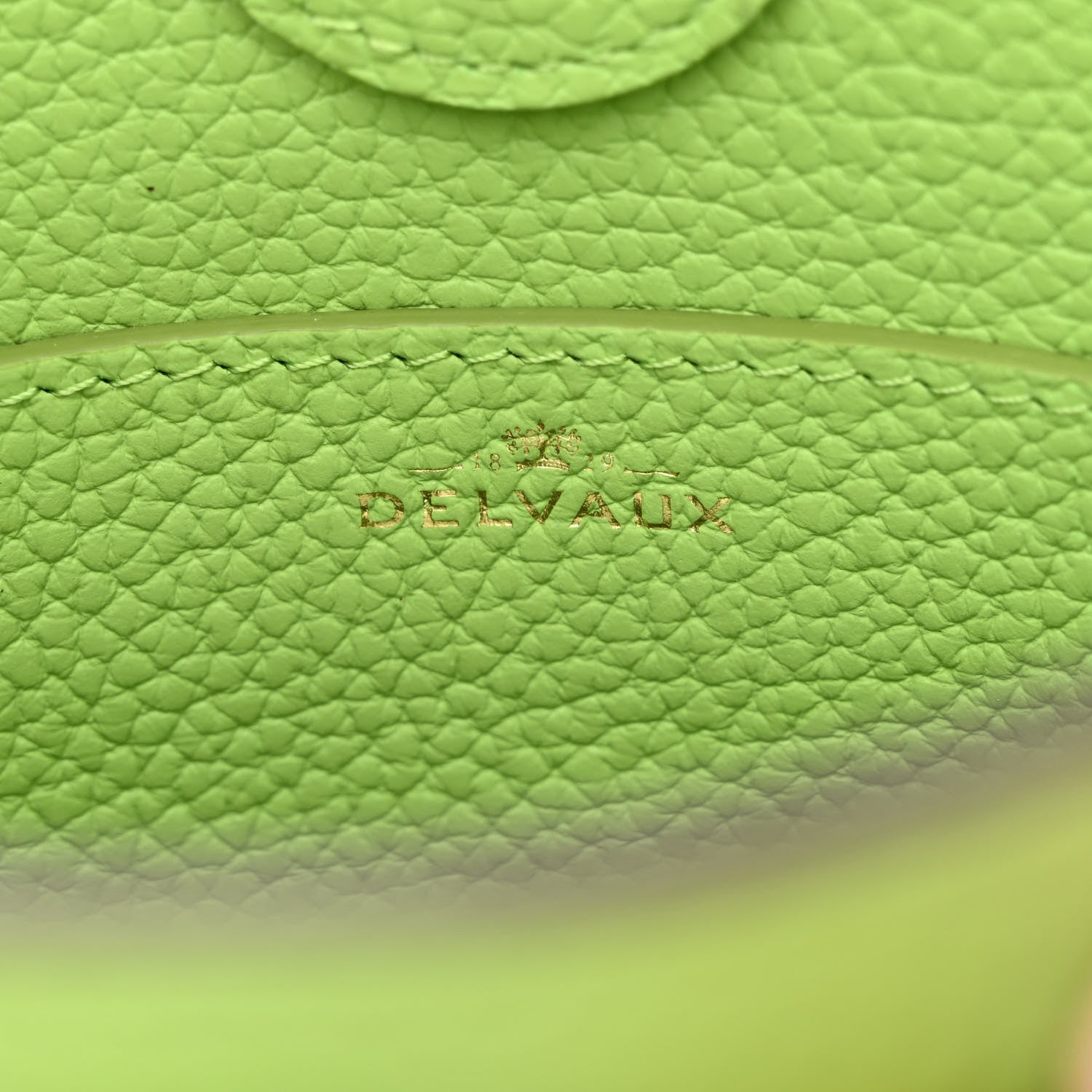 Delvaux Taurillon Soft Mini Pompons Pin Bucket Multicolor Aloe 6 of 10