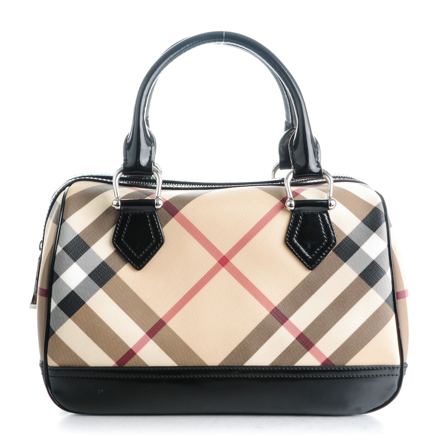 Burberry Nova Check Bowling Bag Black 1 of 9
