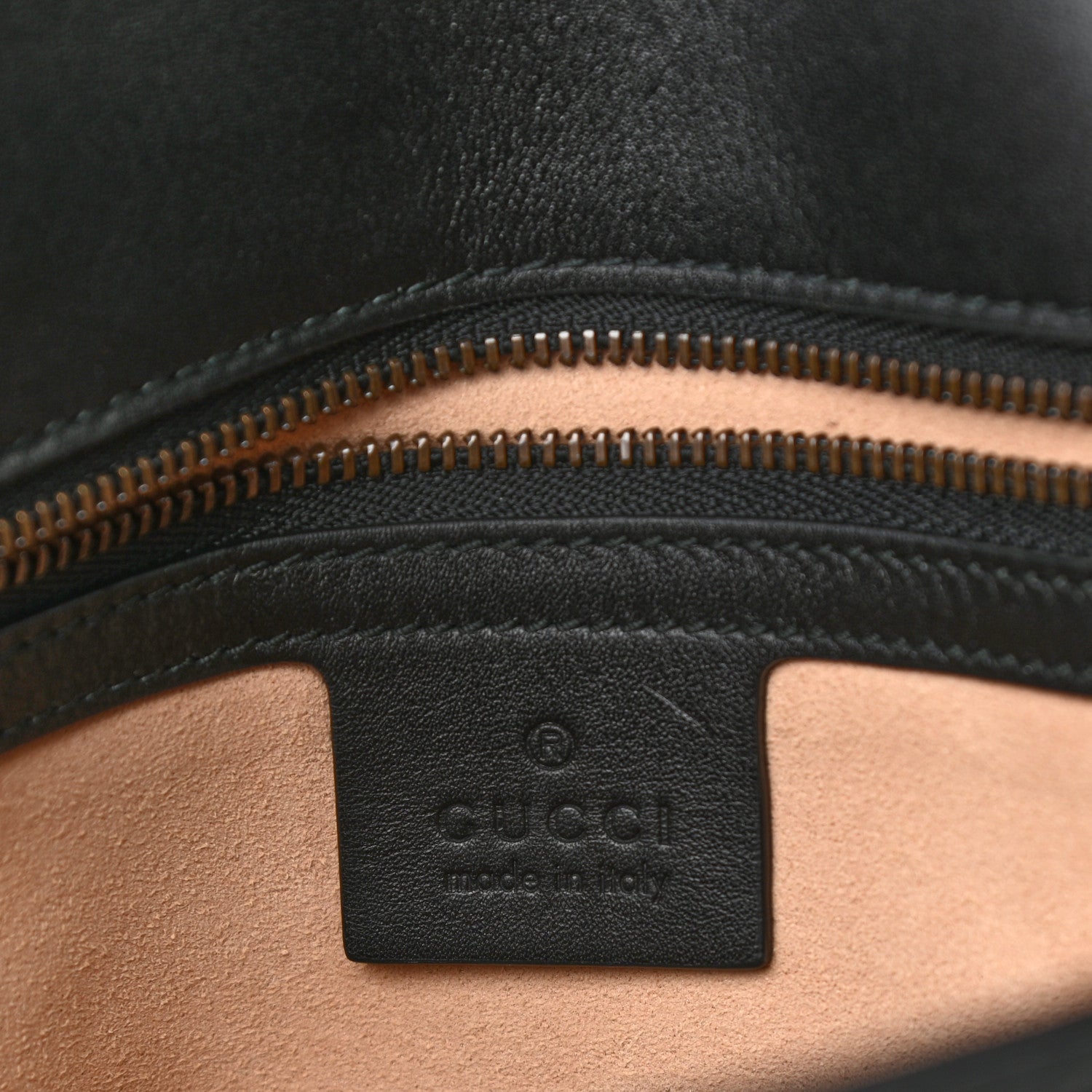 Gucci Calfskin Matelasse Medium GG Marmont Shoulder Bag Black 6 of 13