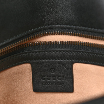 Gucci Calfskin Matelasse Medium GG Marmont Shoulder Bag Black 6 of 13