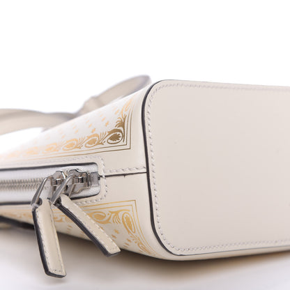 Gucci X SEGA Calfskin GUCCY Stars Mini Dome Shoulder Bag Mystic White Gold 6 of 9
