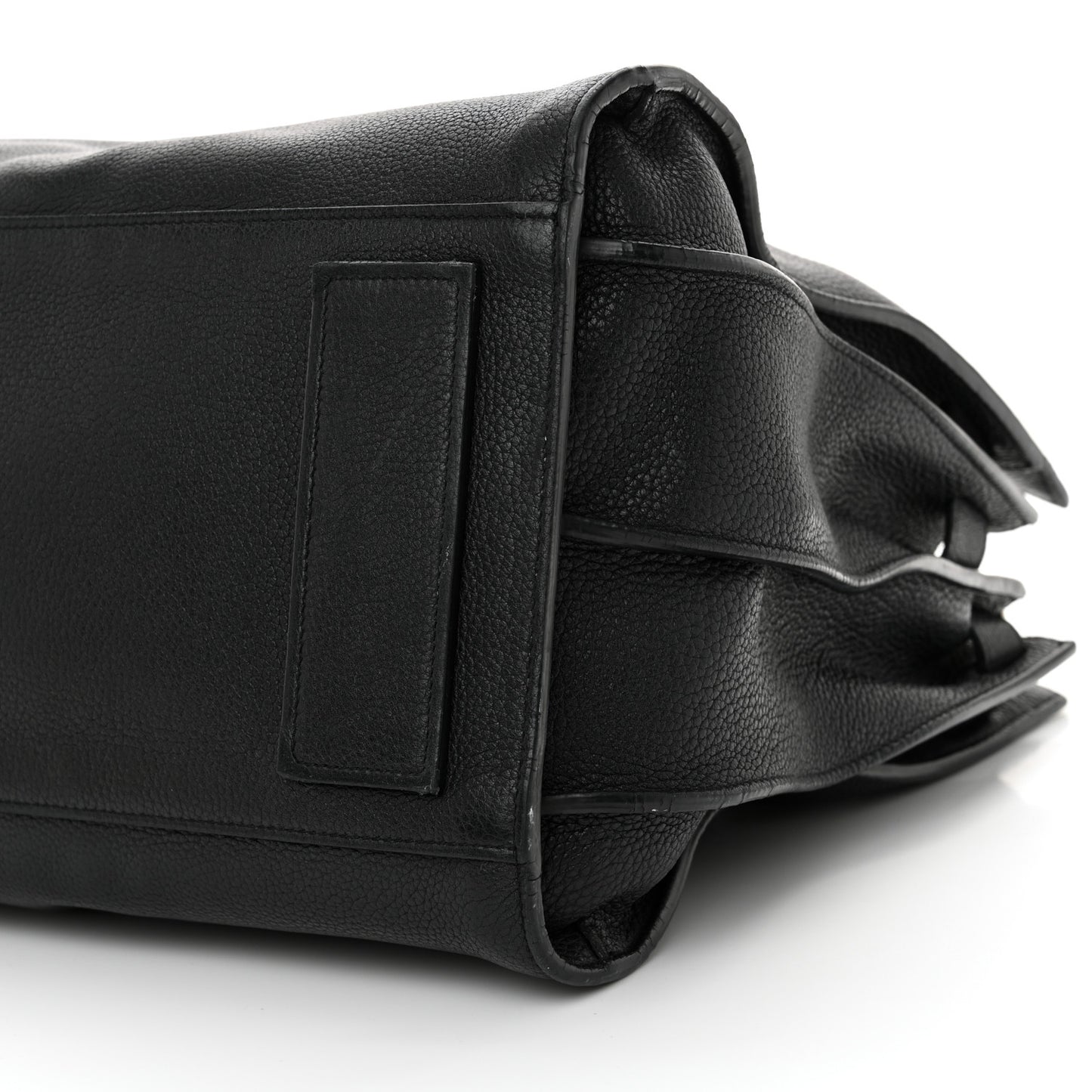 Grained Calfskin Medium Souple Sac De Jour Black