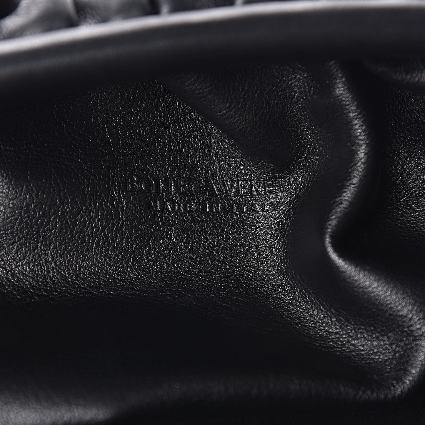 Smooth Butter Calf The Pouch Oversized Clutch Black
