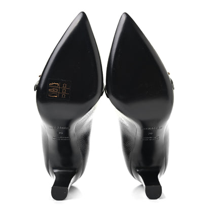Hermes Patent Epsom Laurence Pumps 36 Black 5 of 8