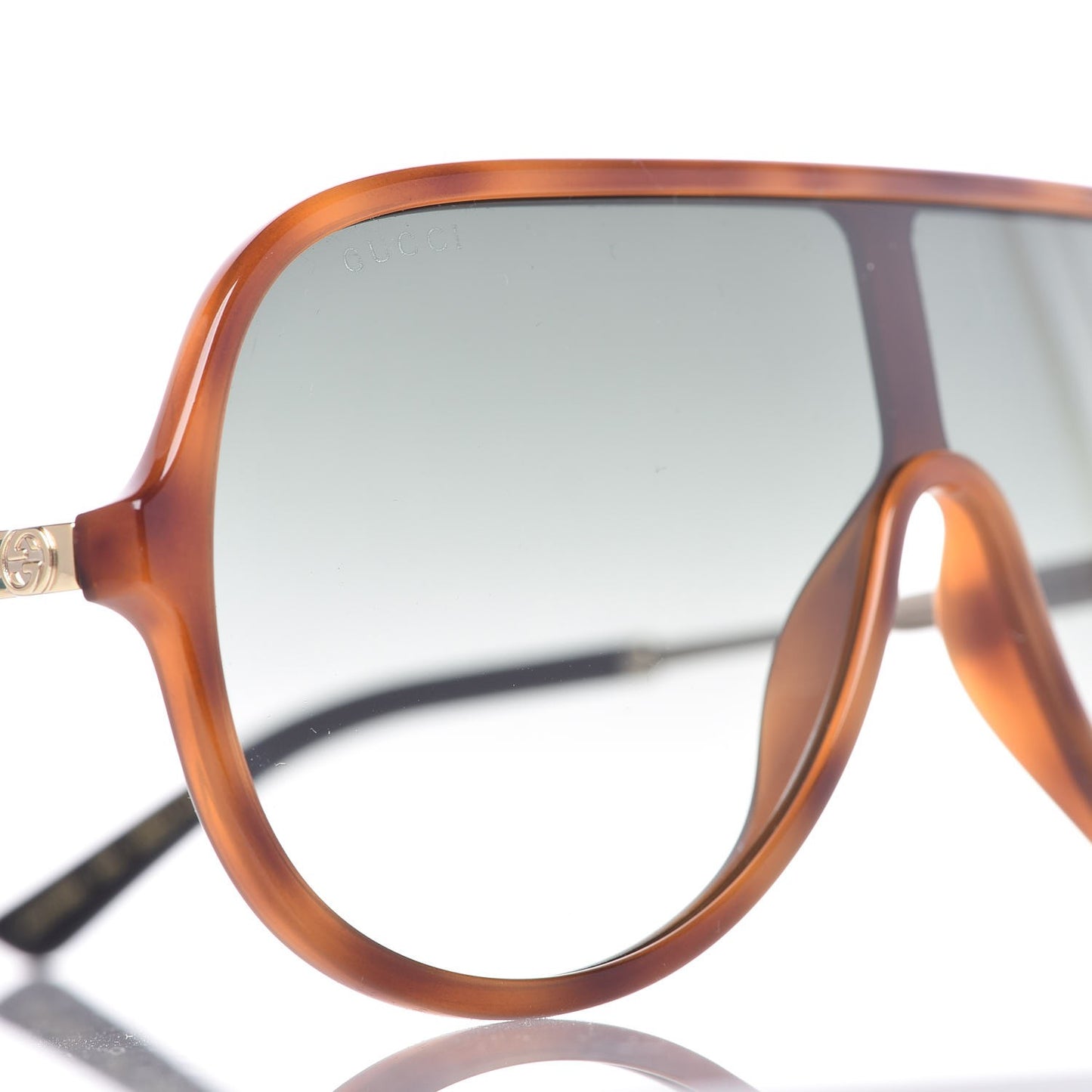 Shield Sunglasses GG0199S Tortoiseshell
