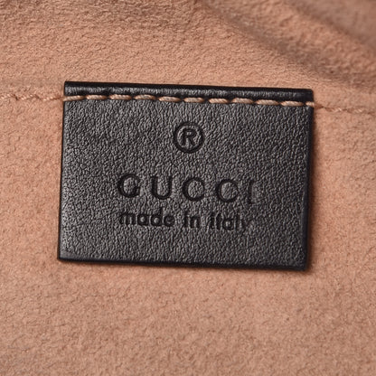 Gucci Calfskin Matelasse Small GG Marmont Chain Shoulder Bag Black 6 of 7