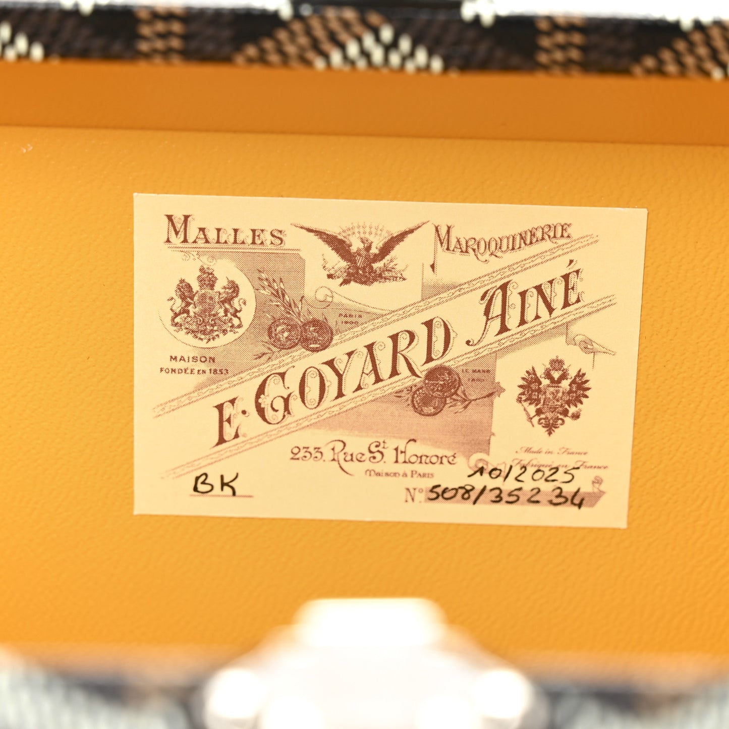Goyardine Minaudiere Trunk Bag Black