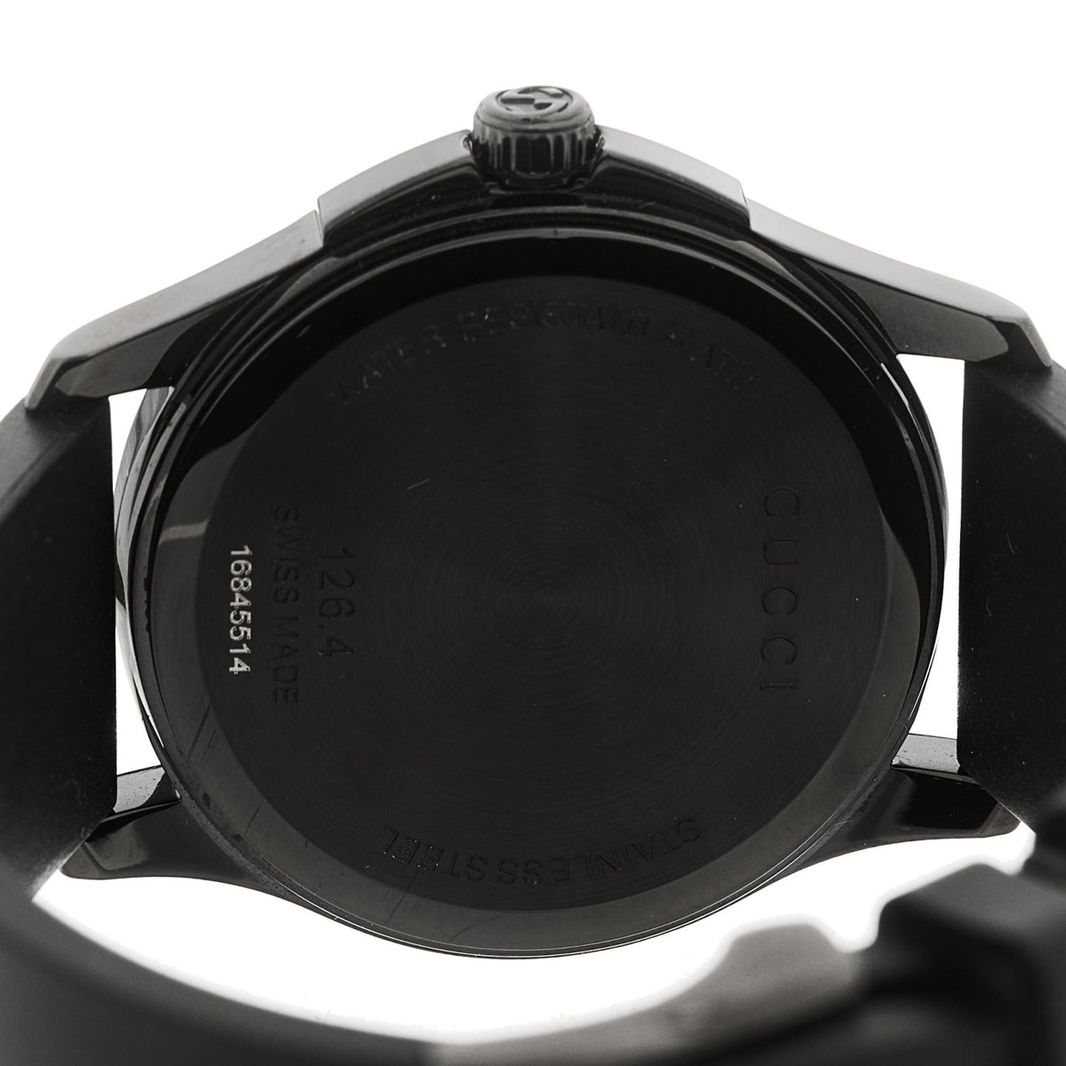 PVD Stainless Steel Rubber 38mm G-Timeless Angry Cat Quartz Watch Black