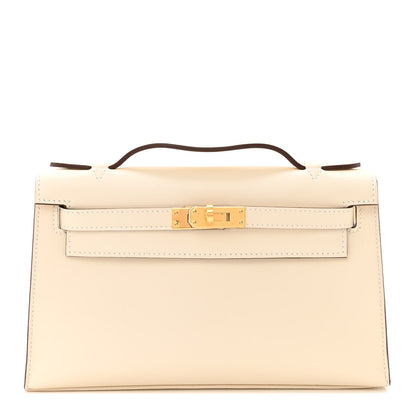 Hermes Swift Kelly Pochette Clutch Nata 1 of 12