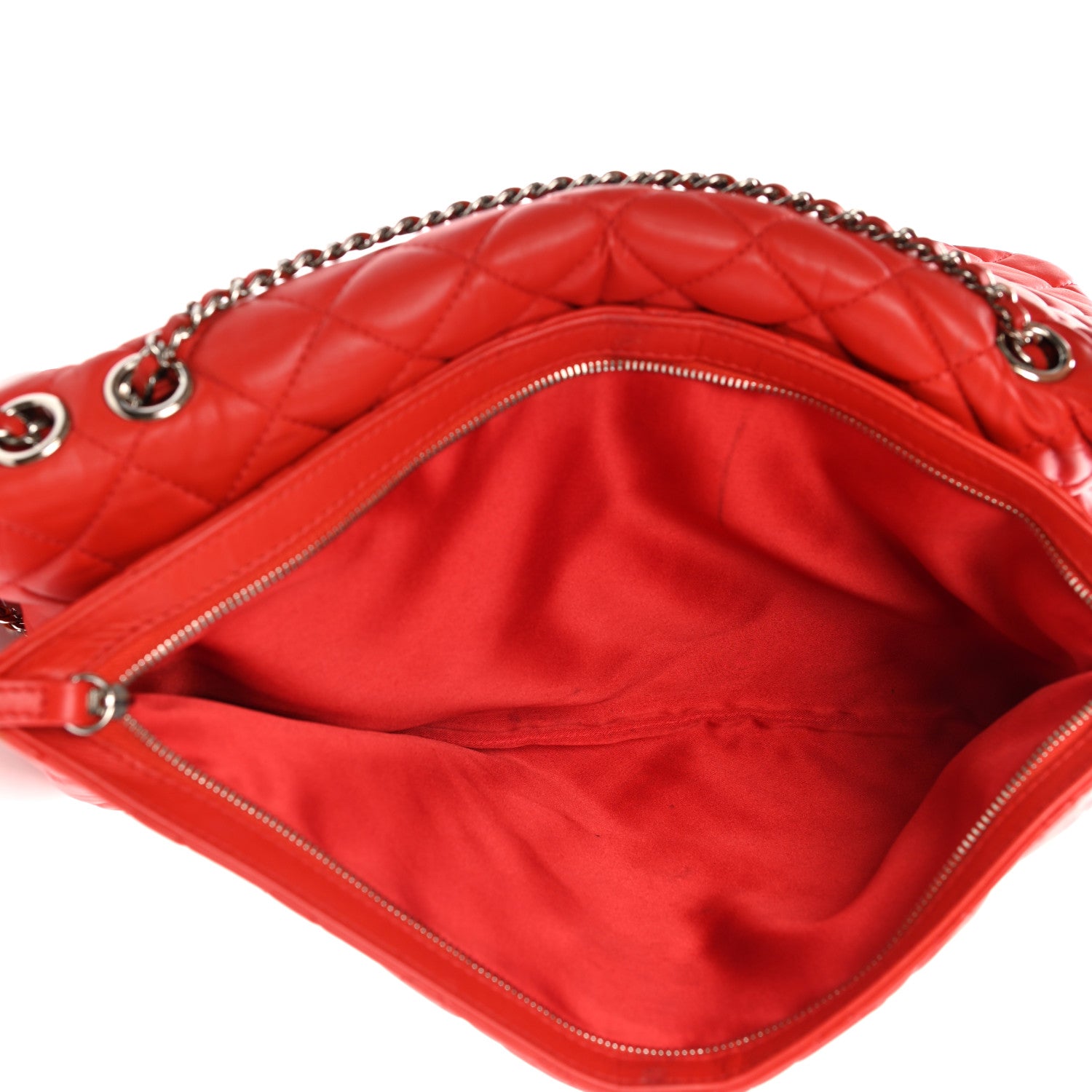 Chanel Lambskin Quilted Chanel 3 Maxi Flap Bag Red 13 of 37