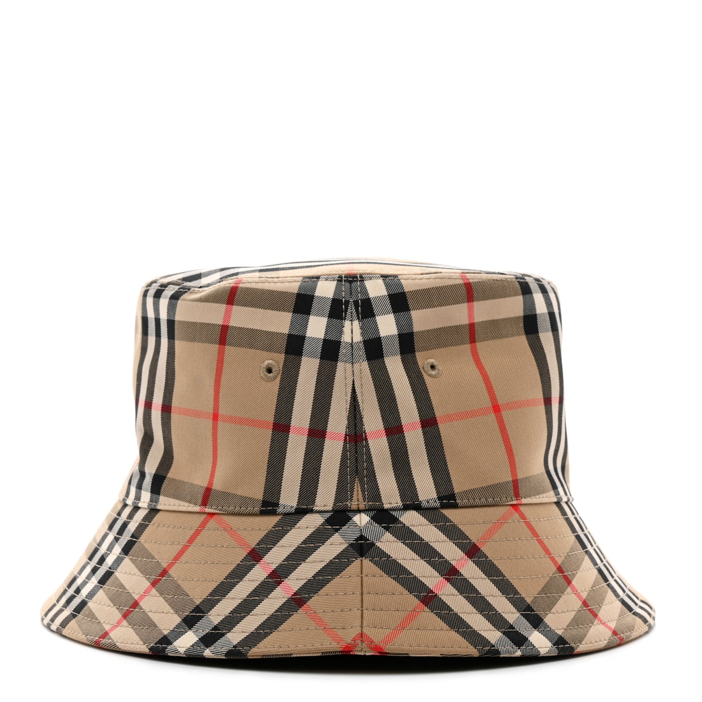 Technical Cotton Vintage Check Bucket Hat L Archive Beige