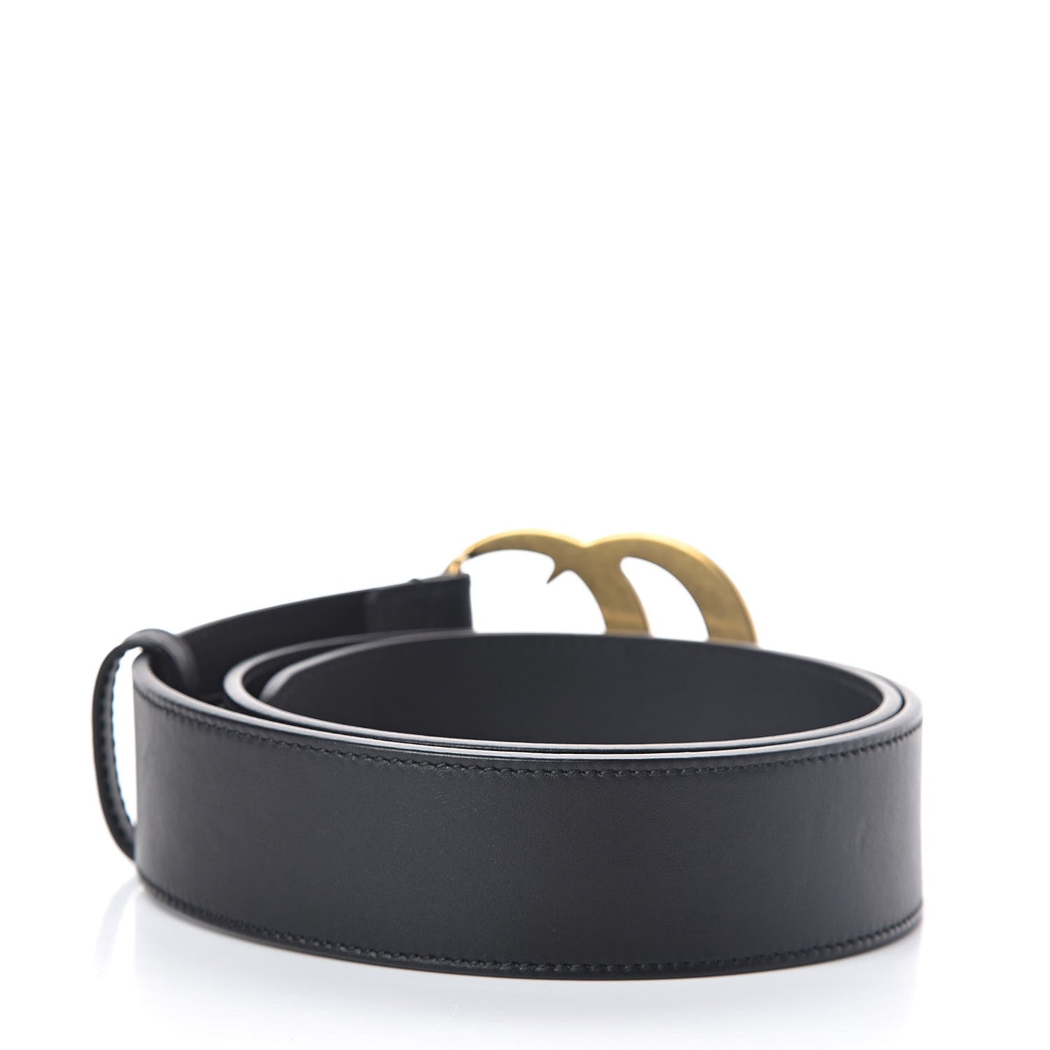 Gucci Calfskin Double G 40mm Belt 80 32 Black 3 of 6