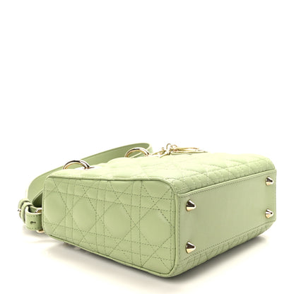 Christian Dior Lambskin Cannage Small My ABCDior Lady Dior Green 4 of 8