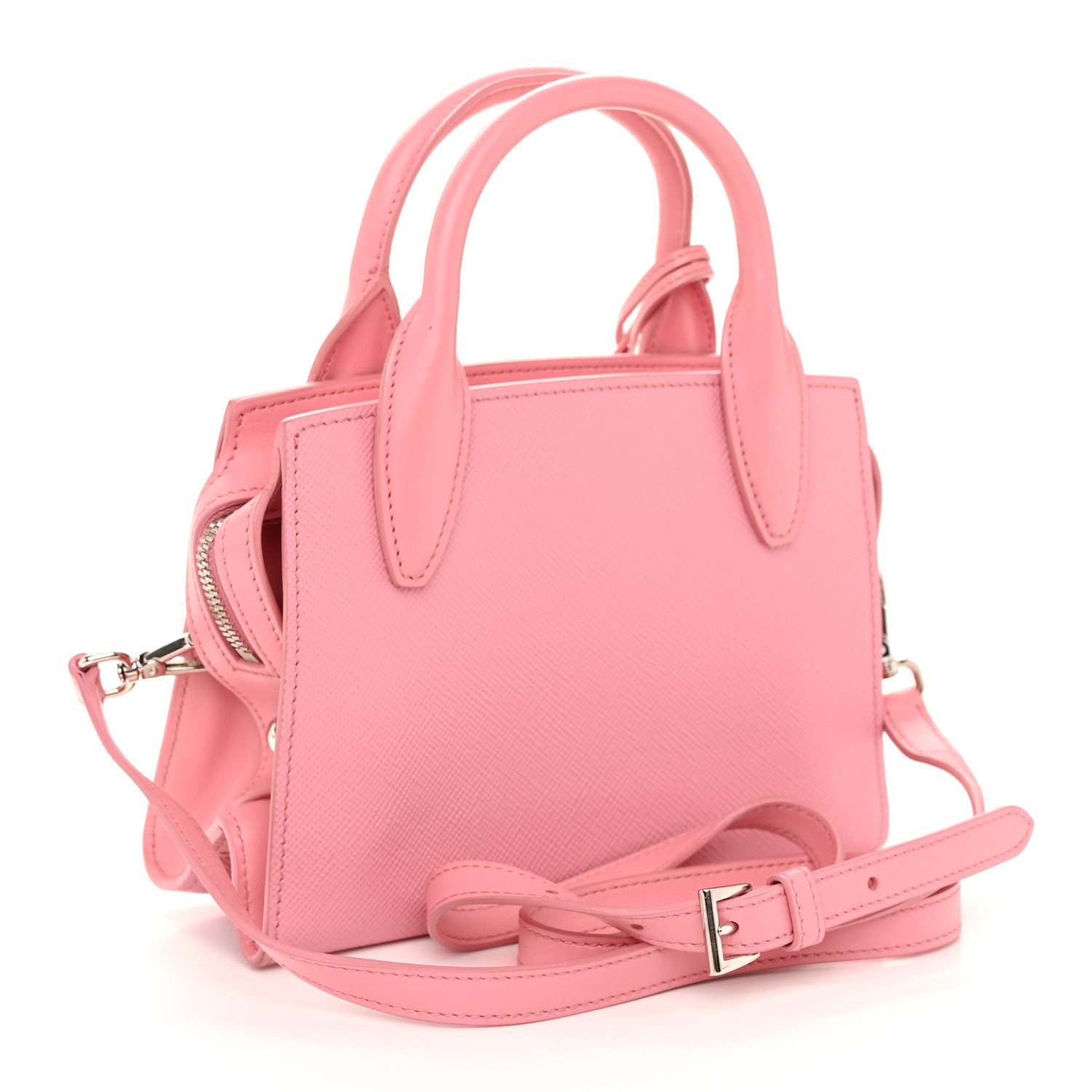 Prada Saffiano Cuir Small Kristen Petalo 3 of 10