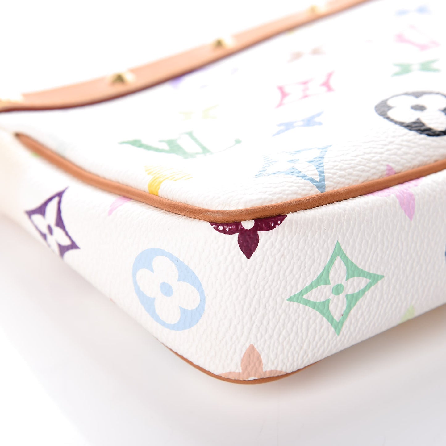 Monogram Multicolor Pochette Accessories White
