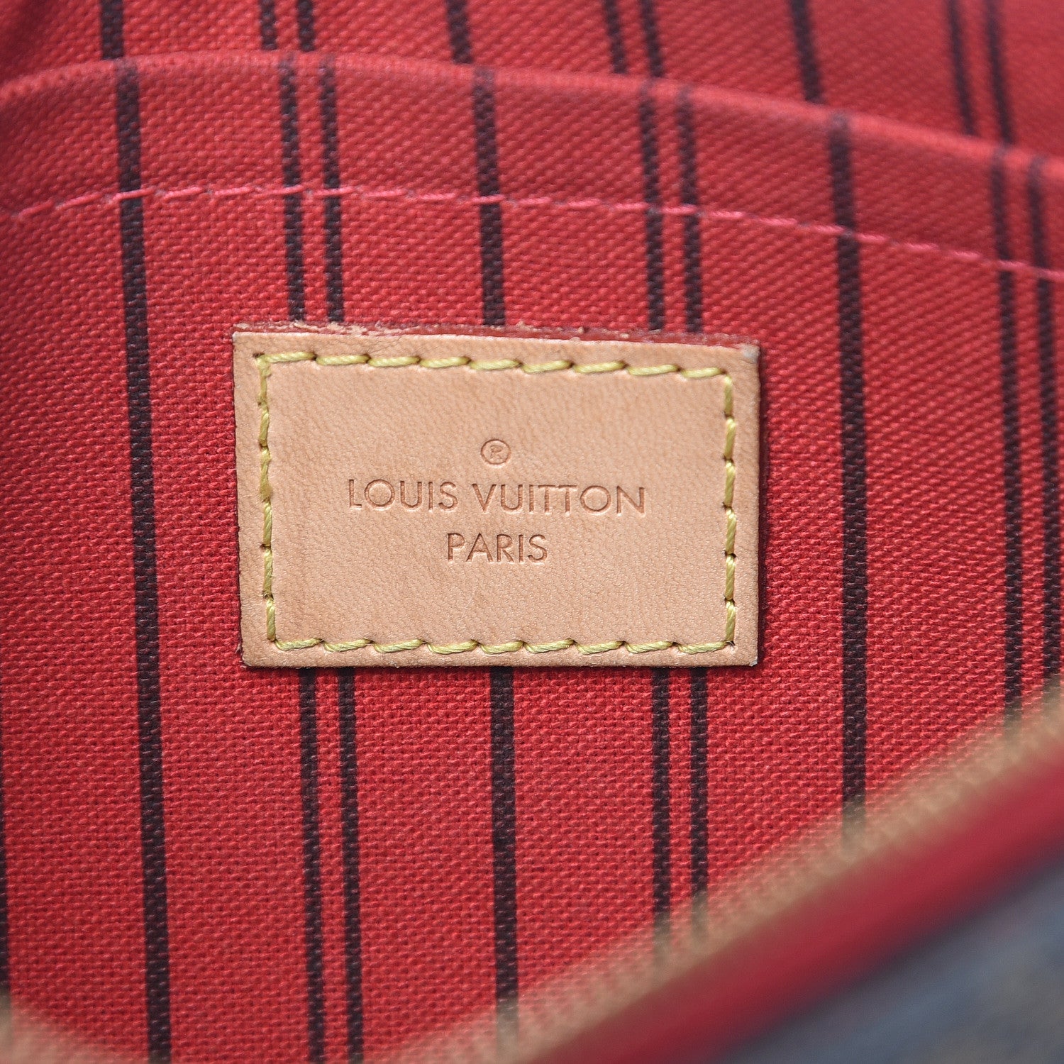 Louis Vuitton Monogram Neverfull MM GM Pochette Cherry 6 of 13