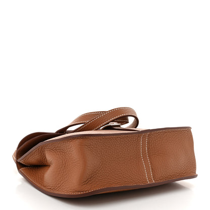 Hermes Taurillon Clemence Halzan 25 Gold 4 of 10